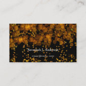 クラスの金ゴールドと銅の卒業写真 コーリングカード (裏面)