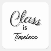 クラスはタイムレスステッカー スクエアシール (正面)