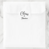 クラスはタイムレスステッカー ラウンドシール (バッグ)