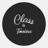 クラスはタイムレスステッカー ラウンドシール (正面)