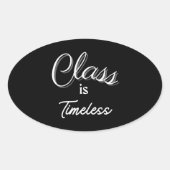 クラスはタイムレスステッカー 楕円形シール (正面)