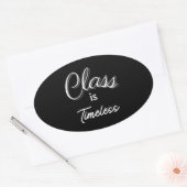 クラスはタイムレスステッカー 楕円形シール (封筒)
