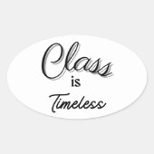 クラスはタイムレスステッカー 楕円形シール (正面)