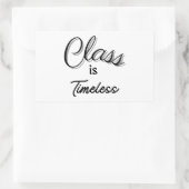 クラスはタイムレスステッカー 長方形シール (バッグ)