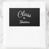 クラスはタイムレスステッカー 長方形シール (バッグ)