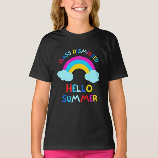 クラスはハローサマー最終日の学校を解散 Tシャツ (正面)