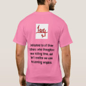 クラスへの参加 Tシャツ (裏面)