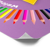 クラスへようこそパーソナライズされた ポスター (角)