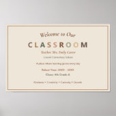 クラスへようこそポスター オーダーメイドギフト ポスター (正面)