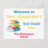 クラスへようこそ新学期 ポストカード (正面)