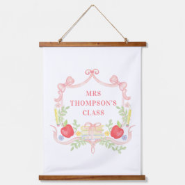 クラスへようこそ |教室 吊り下げ型タペストリー