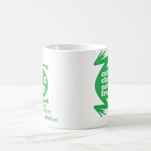 クラスを切り取り、マグカップを切り取らない コーヒーマグカップ (中央)