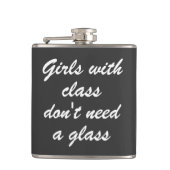 クラスを持つ女の子はガラスを必要としません フラスク (正面)
