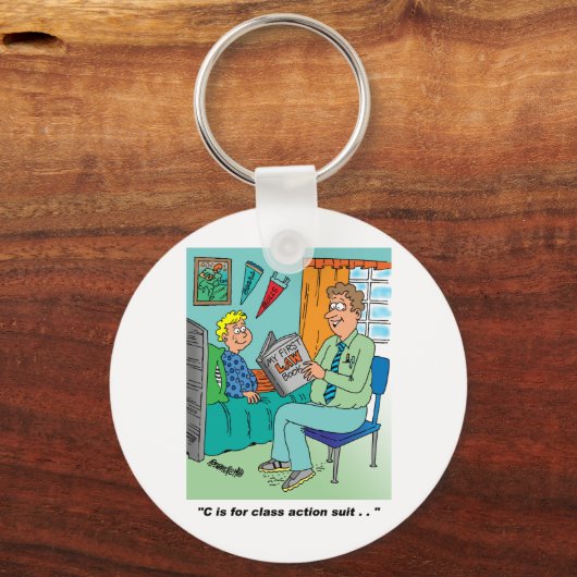 クラスアクション漫画のユーモア キーホルダー (正面)