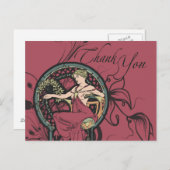 クラスアルフォンスミュシャサンキューカード ポストカード (正面/裏面)