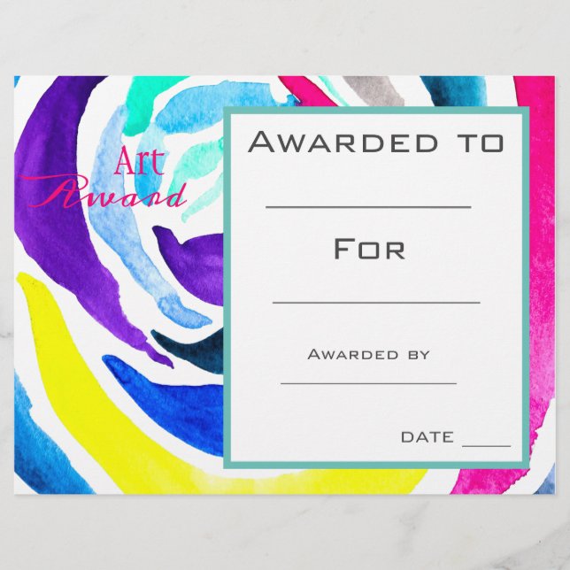 クラスアート賞 水彩画 (正面)