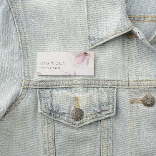 クラスイエレガント抽象芸術赤面水彩フローラ 名札 (インサイチュ)