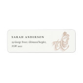 クラスイミニマル金ゴールドクリシュナインディアンアドレス ラベル (正面)