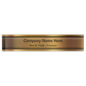 クラスエグゼクティブデスク名プレート デスクネームプレート (正面)