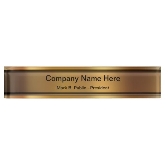 クラスエグゼクティブデスク名プレート デスクネームプレート (正面)