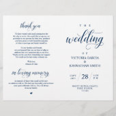 クラスエレガントの式結婚折り畳みプログラム (正面)