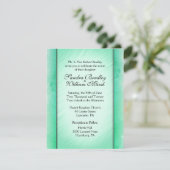 クラスエレガントグリーン結婚式招待状 招待状 (スタンド正面)