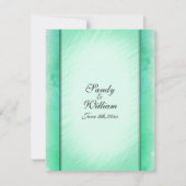 クラスエレガントグリーン結婚式招待状 招待状 (裏面)