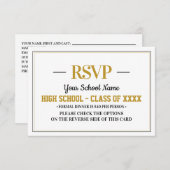 クラスエレガントフォーマル懇親会 出欠カード (正面/裏面)