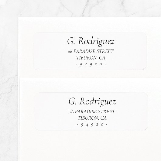 クラスエレガント05 |差出人住所ラベル ラベル