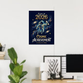 クラスオブ2026 宇宙的偉業 卒業 ポスター (ホームオフィス)