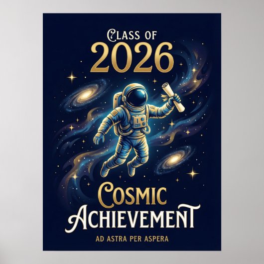 クラスオブ2026 宇宙的偉業 卒業 ポスター (正面)
