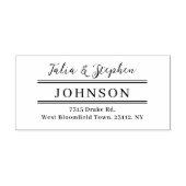 クラスカップルエレガントモノグラム差出人住所 セルフインキングスタンプ (デザイン)