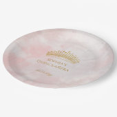 クラスクラウンピンクキンセアニェラカスタム ペーパープレート (アングル)