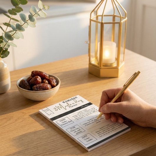 クラスグリーニーラマダン3食日プランナー ポストイット