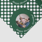 クラスグリーン水玉模様パターン誕生日 薄葉紙 (詳細)