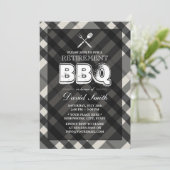 クラスグレープレイドBBQ退職パーティの招待状 招待状 (スタンド正面)
