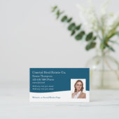 クラスコーストエステ実在ート写真テンプレート 名刺 (スタンド正面)