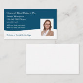 クラスコーストエステ実在ート写真テンプレート 名刺 (正面/裏面)