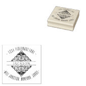 クラスサークル華美差出人住所スタンプ ラバースタンプ (押印)