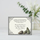 クラスシェルブラック&クリーム – 披露宴招待状 招待状 (スタンド正面)