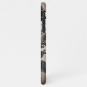 クラスシックバラファインアートボタニカル絵を描ズ iPhoneケース (左側)