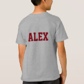 クラスシャツの名前をカスタムする Tシャツ (裏面)