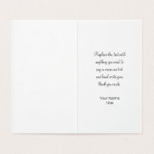 クラスシンプルの予算ロゴテンプレートサンキューカード (内部フラット)