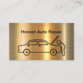 クラスシンプルの車の修理サービス 名刺 (正面)