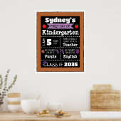 クラスシンボルや象徴の初日 – パープル ポスター (キッチン)