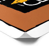 クラスシンボルや象徴の初日 – 黄色 ポスター (角)