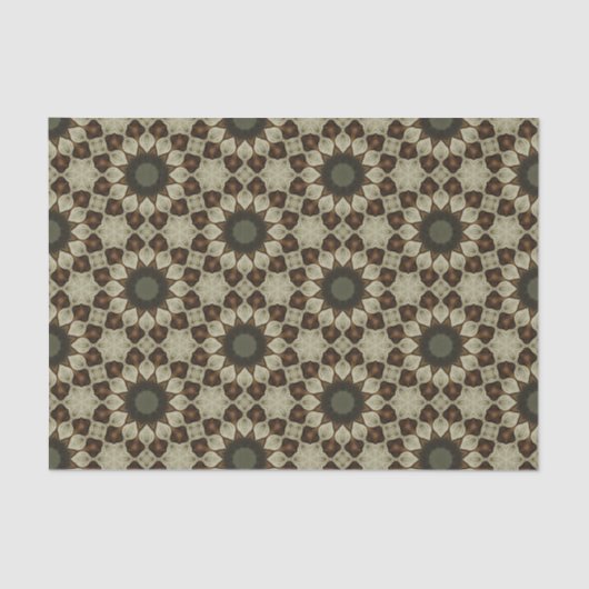 クラスジオメエレガントトリパターン抽象芸術フローラ 薄葉紙 (正面)