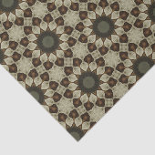 クラスジオメエレガントトリパターン抽象芸術フローラ 薄葉紙 (詳細)