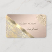 クラスジオメモダントリ、抽象芸術フェイク金ゴールド 名刺 (正面)