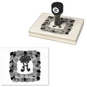 クラススクエアクリスマスリース ラバースタンプ (押印)